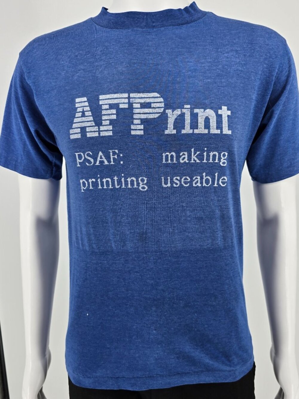 Vintage 1980s T-Plus IBM AFPrint "PSAF: Making Printing Useable" T-Shirt (M)